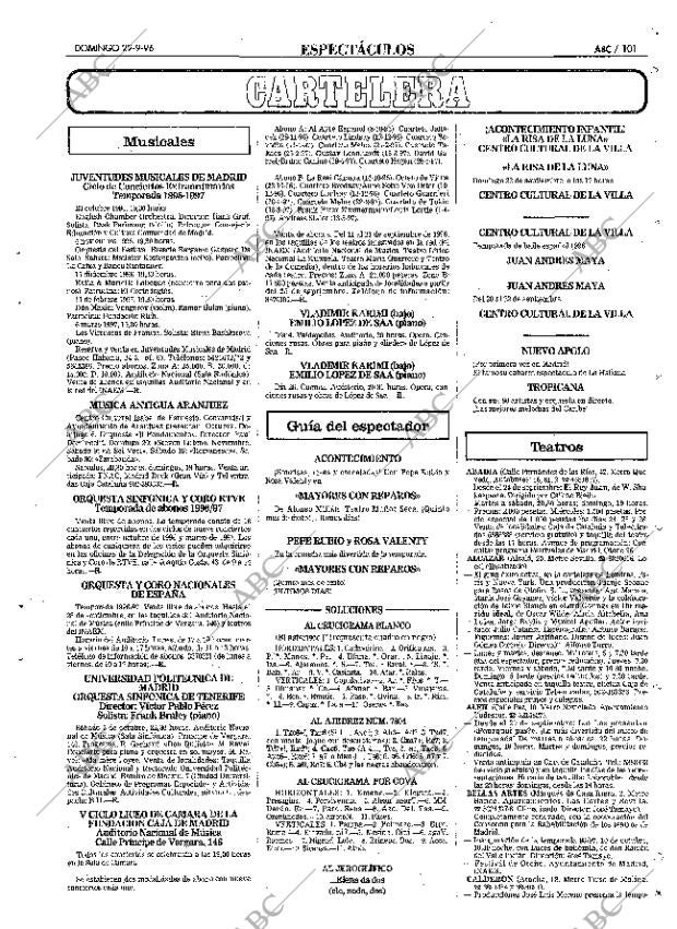 ABC MADRID 22-09-1996 página 101