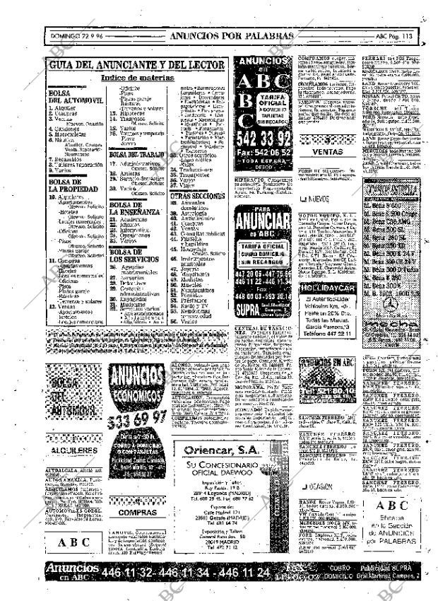 ABC MADRID 22-09-1996 página 113