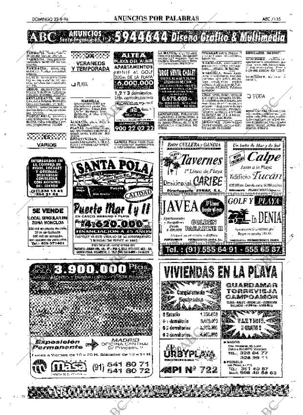 ABC MADRID 22-09-1996 página 135