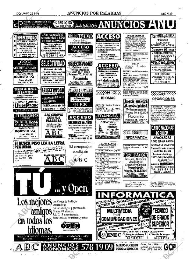 ABC MADRID 22-09-1996 página 139