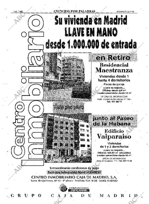 ABC MADRID 22-09-1996 página 146