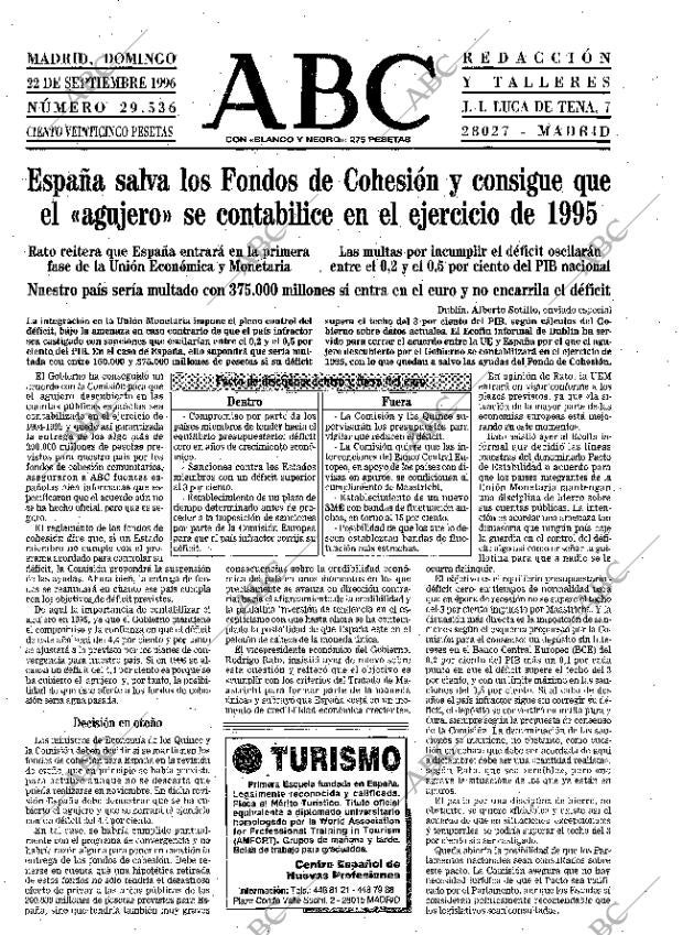 ABC MADRID 22-09-1996 página 23
