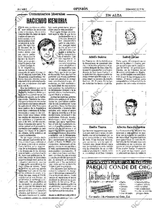 ABC MADRID 22-09-1996 página 26