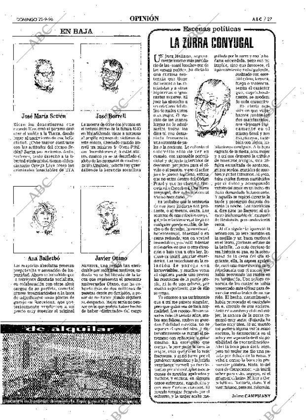 ABC MADRID 22-09-1996 página 27