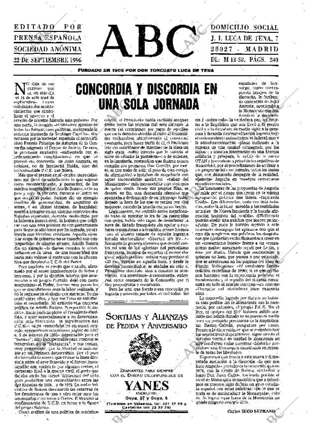 ABC MADRID 22-09-1996 página 3