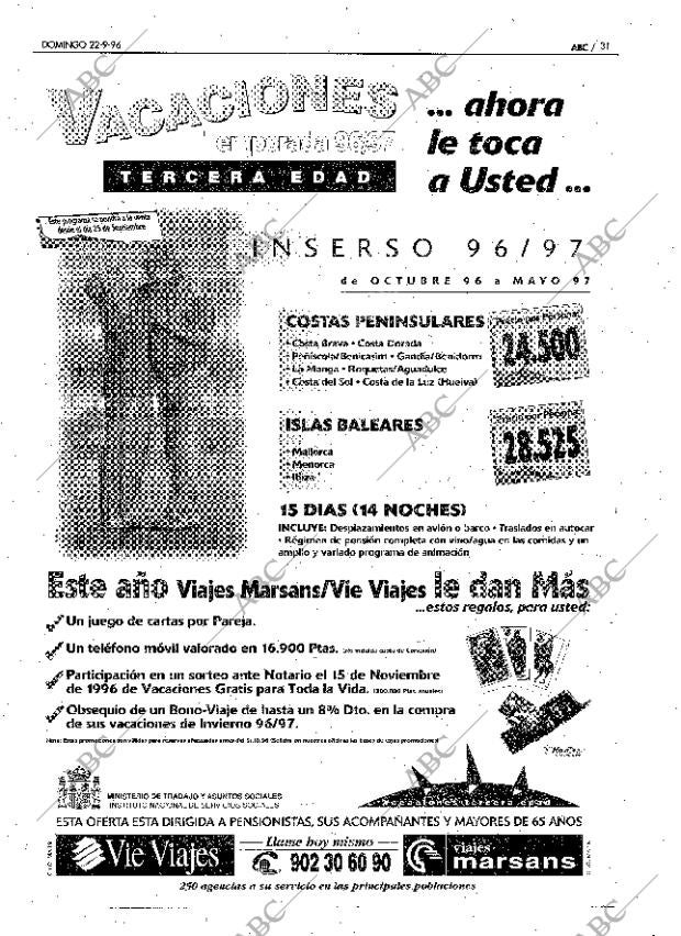 ABC MADRID 22-09-1996 página 31