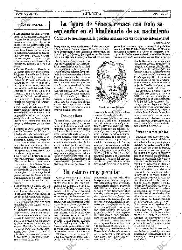 ABC MADRID 22-09-1996 página 65