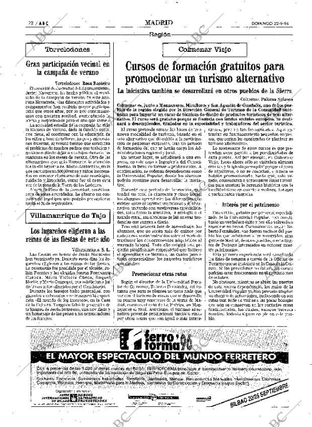 ABC MADRID 22-09-1996 página 72