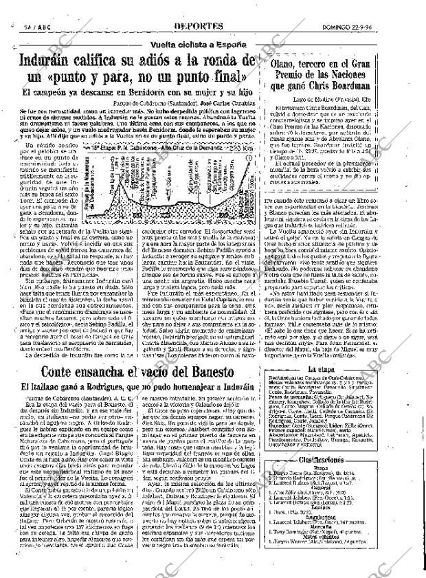 ABC MADRID 22-09-1996 página 94