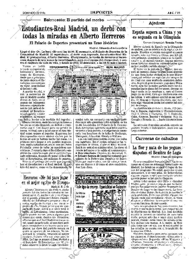 ABC MADRID 22-09-1996 página 95