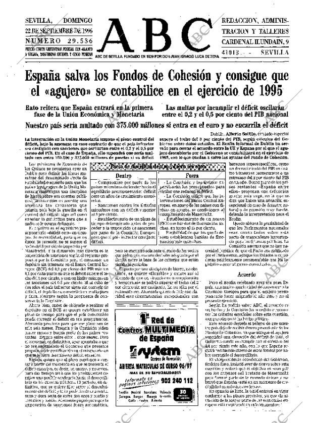 ABC SEVILLA 22-09-1996 página 23
