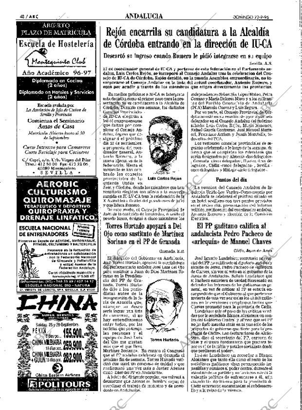 ABC SEVILLA 22-09-1996 página 48