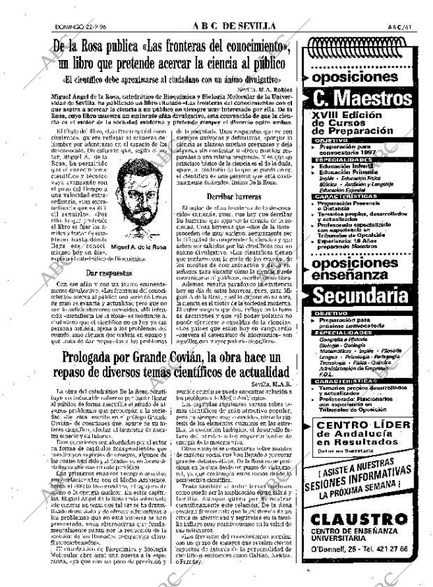 ABC SEVILLA 22-09-1996 página 61