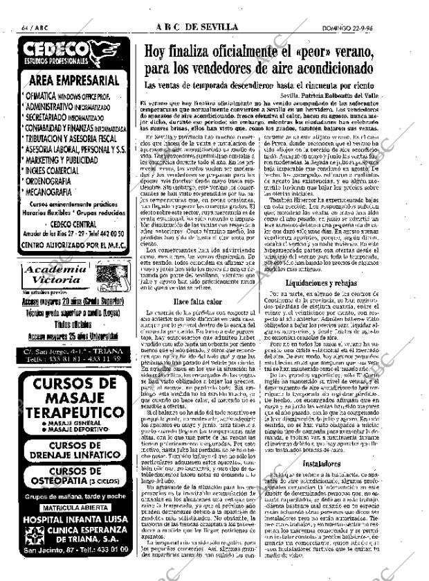 ABC SEVILLA 22-09-1996 página 64