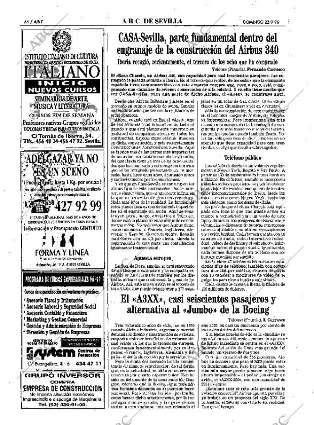 ABC SEVILLA 22-09-1996 página 66