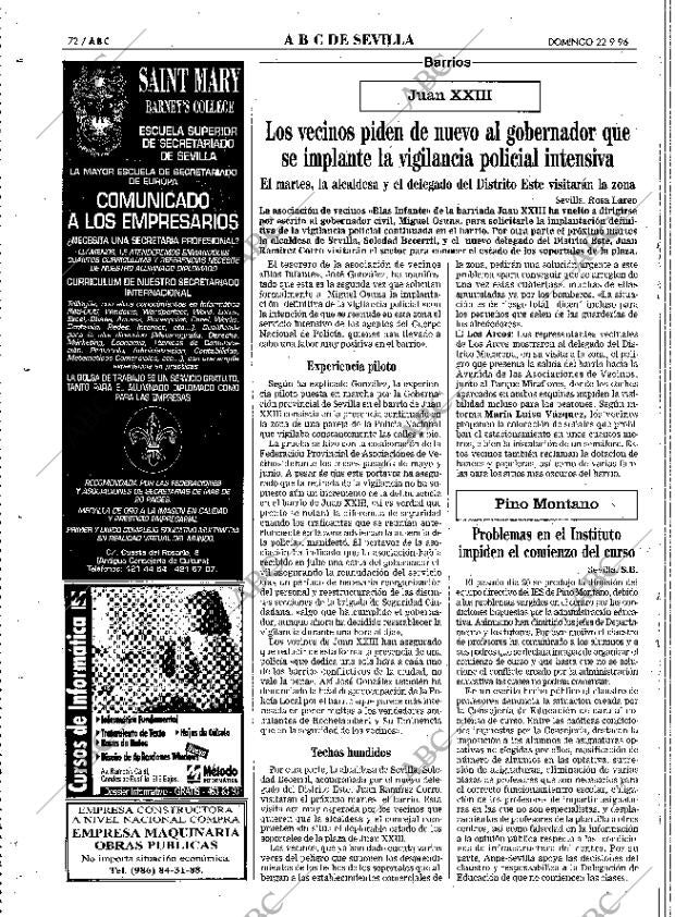 ABC SEVILLA 22-09-1996 página 72