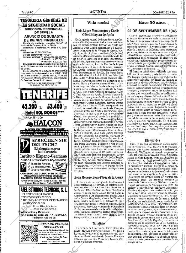 ABC SEVILLA 22-09-1996 página 76