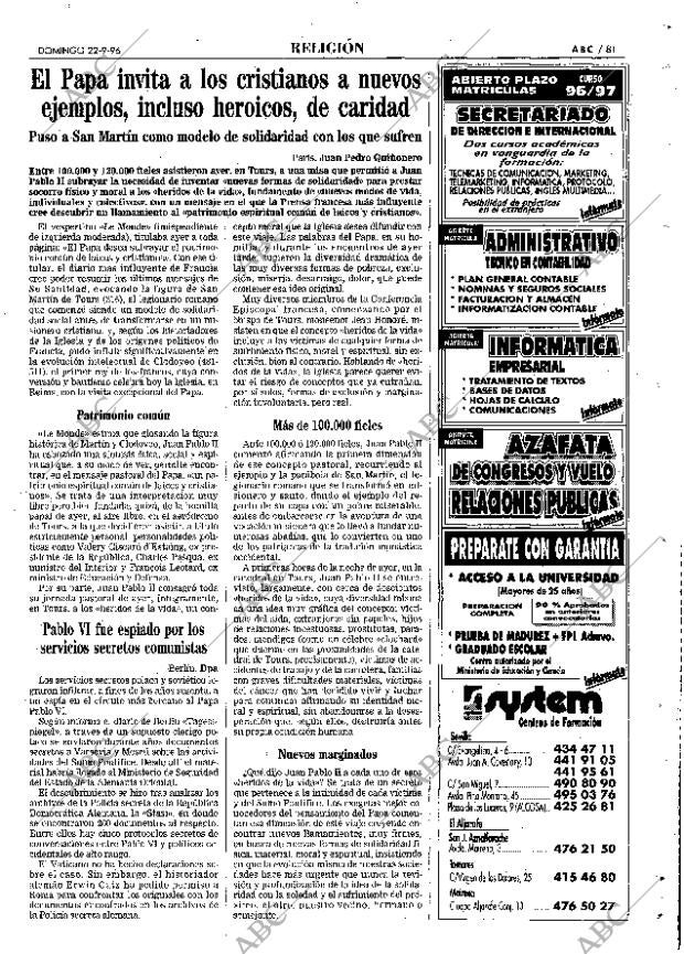 ABC SEVILLA 22-09-1996 página 81