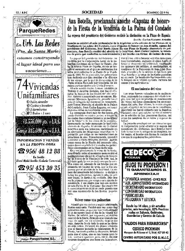 ABC SEVILLA 22-09-1996 página 82