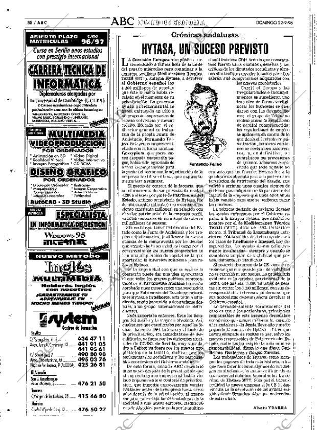 ABC SEVILLA 22-09-1996 página 88