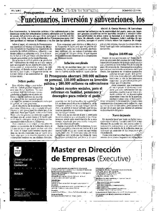 ABC SEVILLA 22-09-1996 página 90