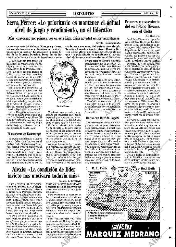ABC SEVILLA 22-09-1996 página 97