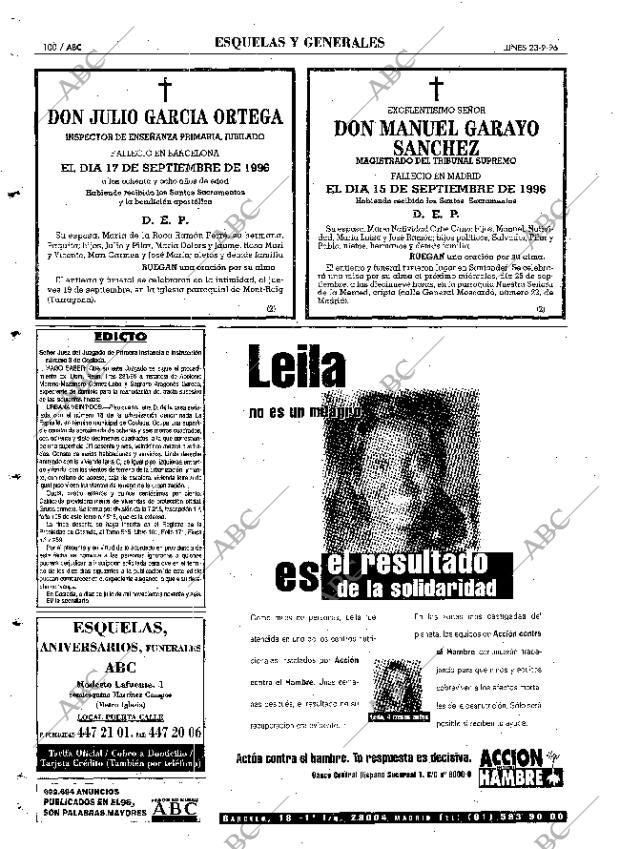 ABC MADRID 23-09-1996 página 100