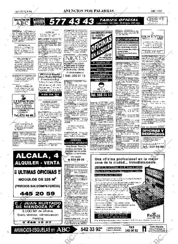 ABC MADRID 23-09-1996 página 105