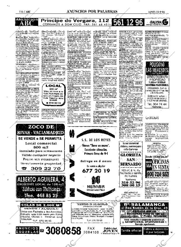 ABC MADRID 23-09-1996 página 110