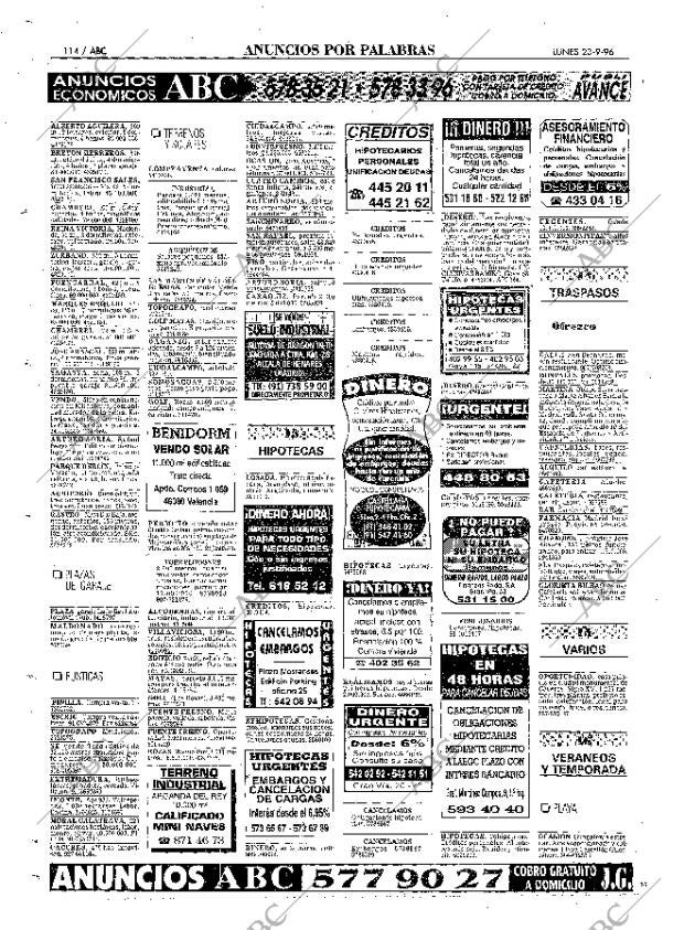 ABC MADRID 23-09-1996 página 114