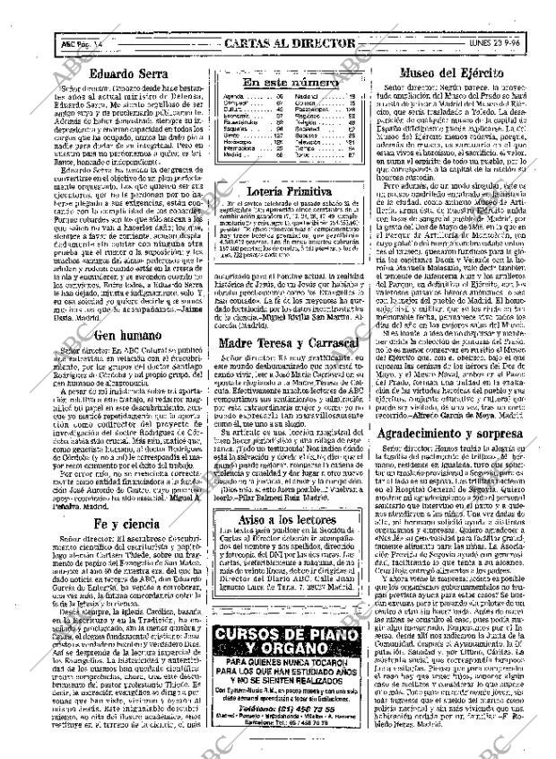 ABC MADRID 23-09-1996 página 14
