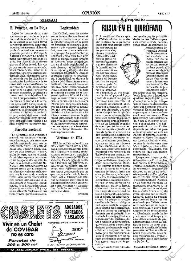 ABC MADRID 23-09-1996 página 17