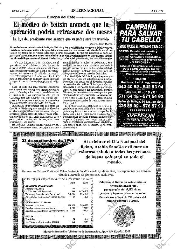 ABC MADRID 23-09-1996 página 27