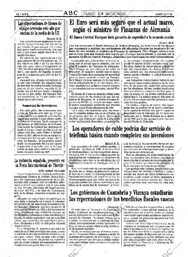 ABC MADRID 23-09-1996 página 38