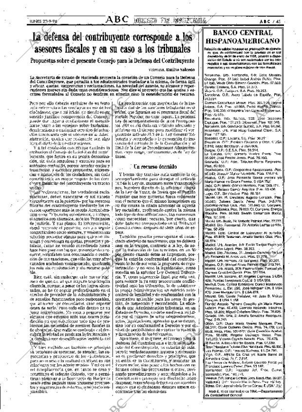 ABC MADRID 23-09-1996 página 45