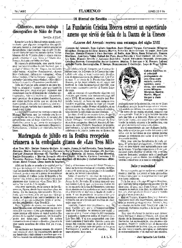ABC SEVILLA 23-09-1996 página 96