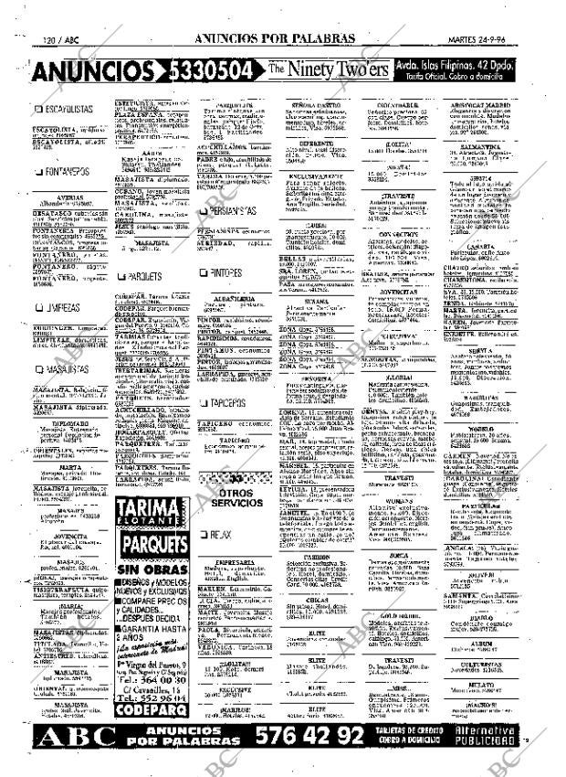ABC MADRID 24-09-1996 página 120