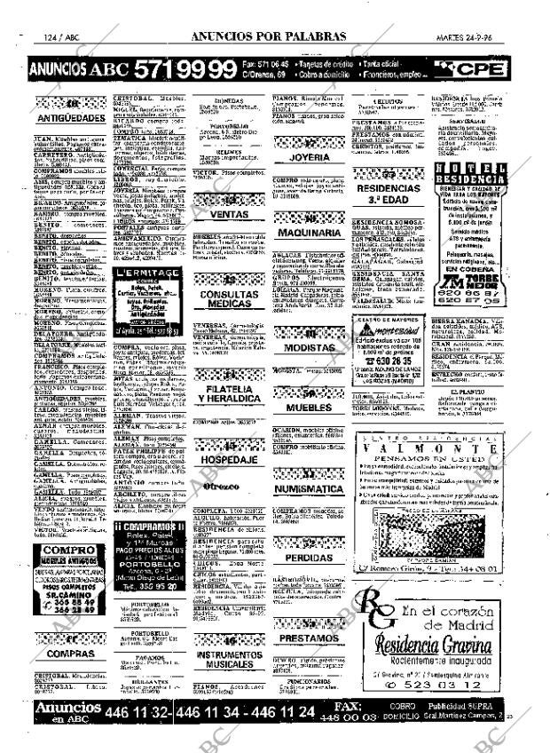 ABC MADRID 24-09-1996 página 124