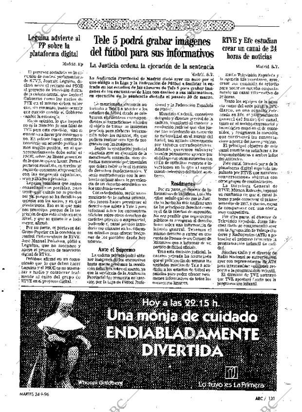 ABC MADRID 24-09-1996 página 131