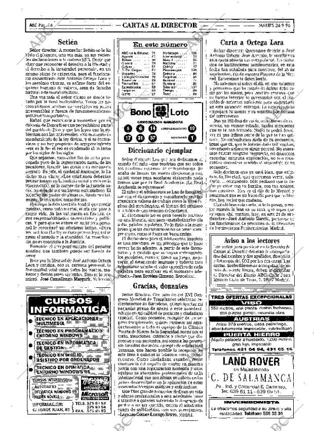 ABC MADRID 24-09-1996 página 16