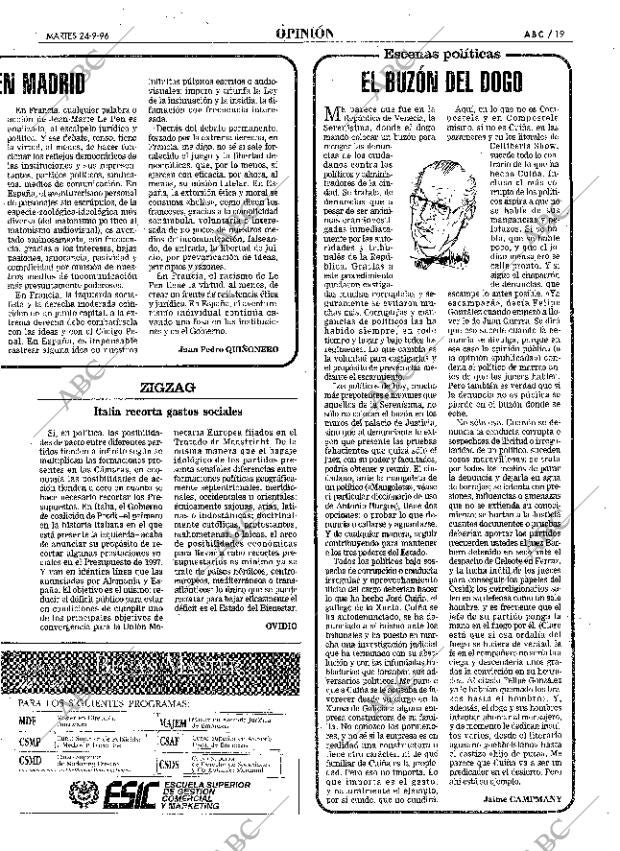 ABC MADRID 24-09-1996 página 19