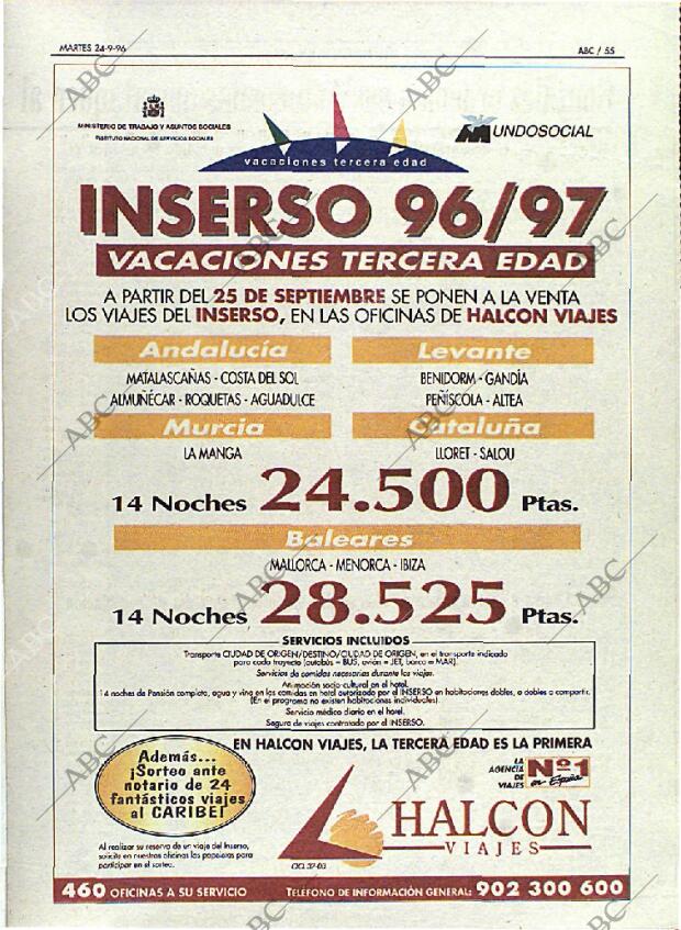 ABC MADRID 24-09-1996 página 55