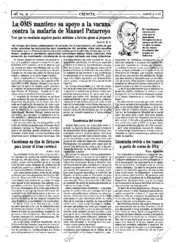 ABC MADRID 24-09-1996 página 78