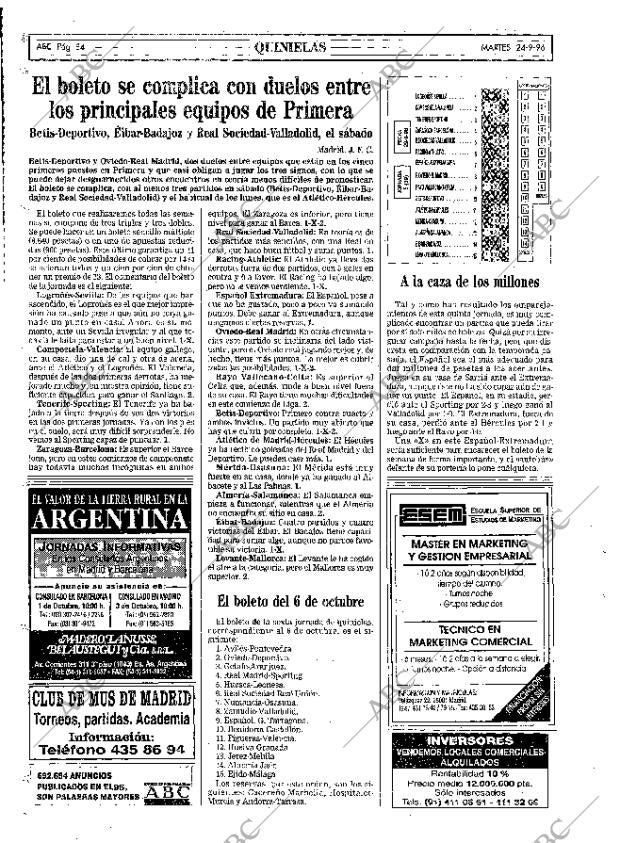 ABC MADRID 24-09-1996 página 84