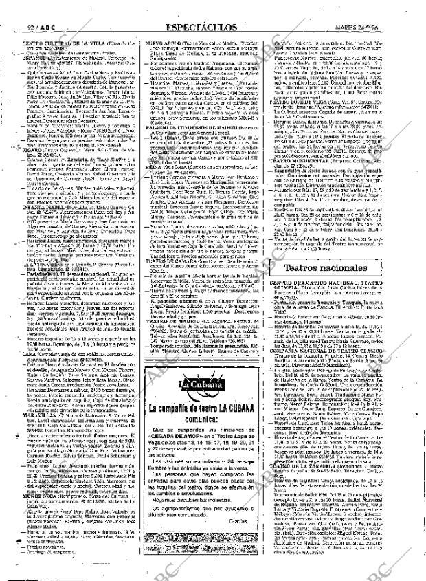 ABC MADRID 24-09-1996 página 92