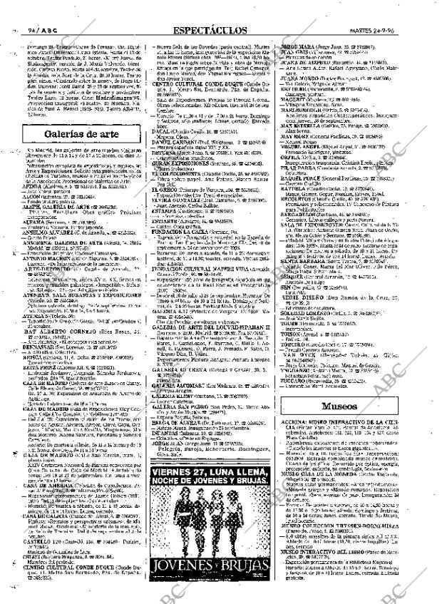 ABC MADRID 24-09-1996 página 94