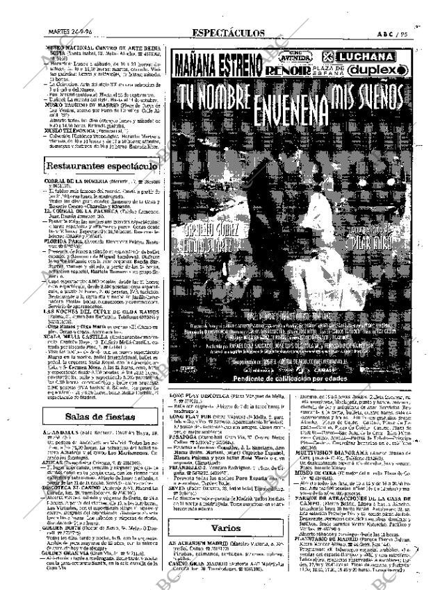 ABC MADRID 24-09-1996 página 95
