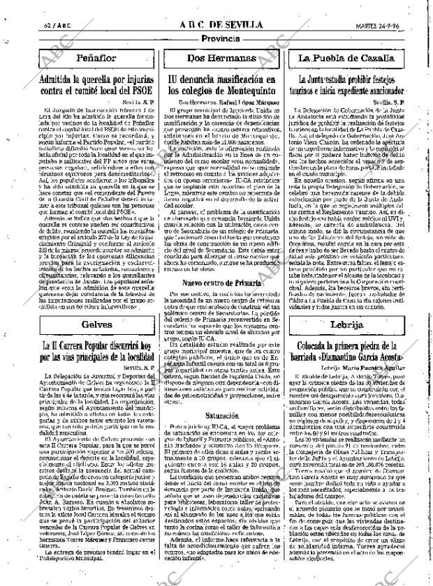 ABC SEVILLA 24-09-1996 página 62
