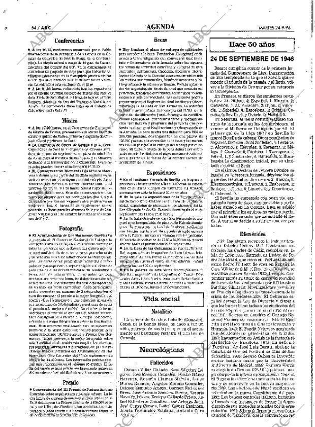 ABC SEVILLA 24-09-1996 página 64