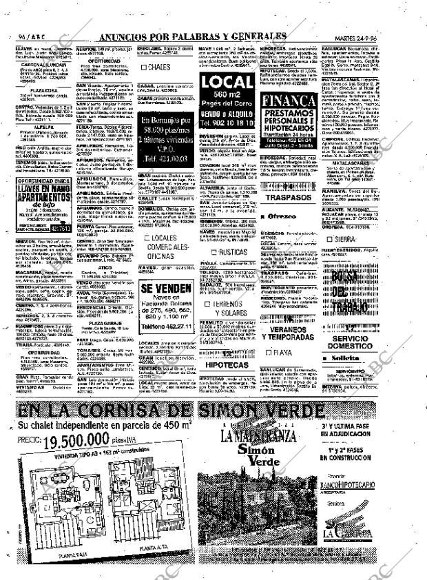 ABC SEVILLA 24-09-1996 página 96